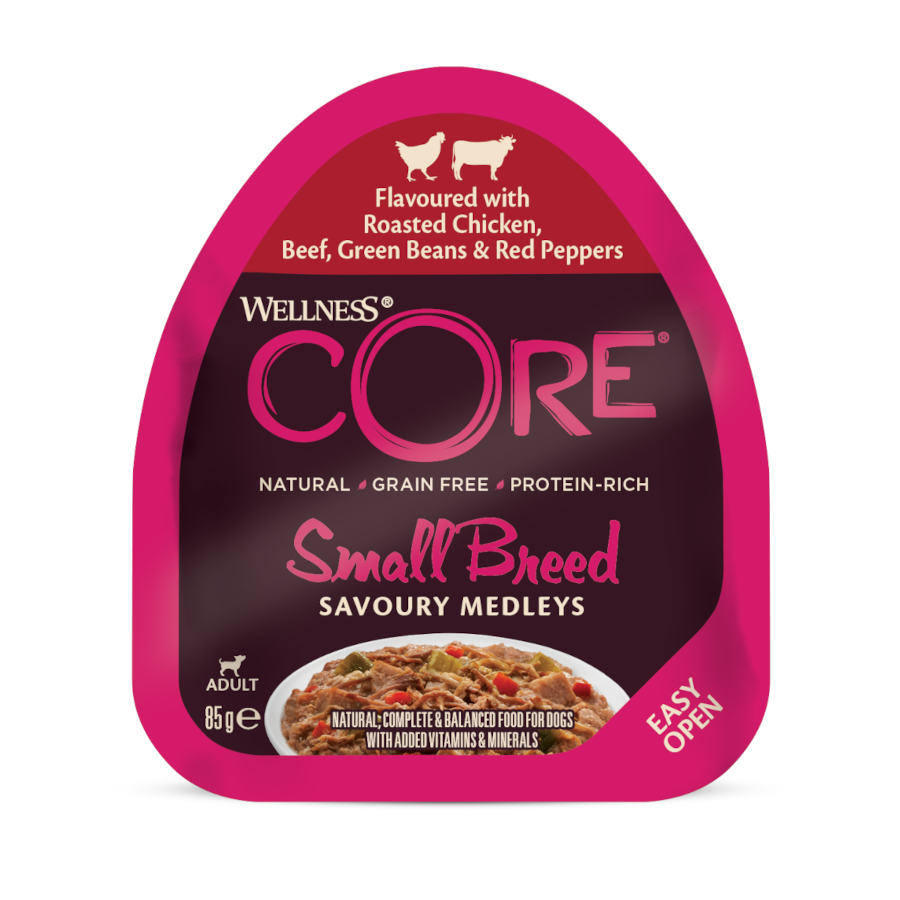 Wellness Core Small Breed Grain Free Frango e Terneira terrina para cães